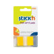 Indeksi StickN ar turētāju, 45x25mm, 50gab., dzelteni