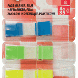 *Indeksi-marķētāji Office Products 12x43mm, 4x35gab/iep., 4 krāsas