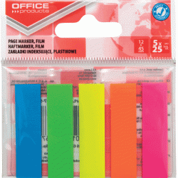 *Indeksi-marķētāji Office Products 12x45mm, 5x25 krāsas