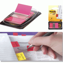 *Indeksi-marķētāji Post-it 2.54x4.32mm rozā