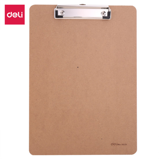 Planšete Deli 9226 ECO MDF, A4, 2mm, vertikāla, brūna