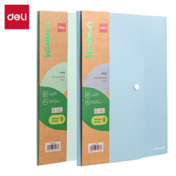 Mape-kartotēka Deli Urbanroot F632 A4, 8 nodalījumi, ar pogu, asorti
