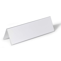 Galda personas karte Durable 8053, 105 x 210 mm, caurspīdīga
