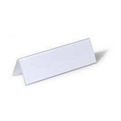 Galda personas karte Durable 61x210 mm, caurspīdīga