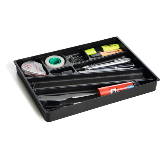 Galda organizators atvilknei, Durable, melns