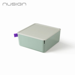 Uzglabāšanas kastīte Deli Nusign 212x212x93.5mm, zaļa