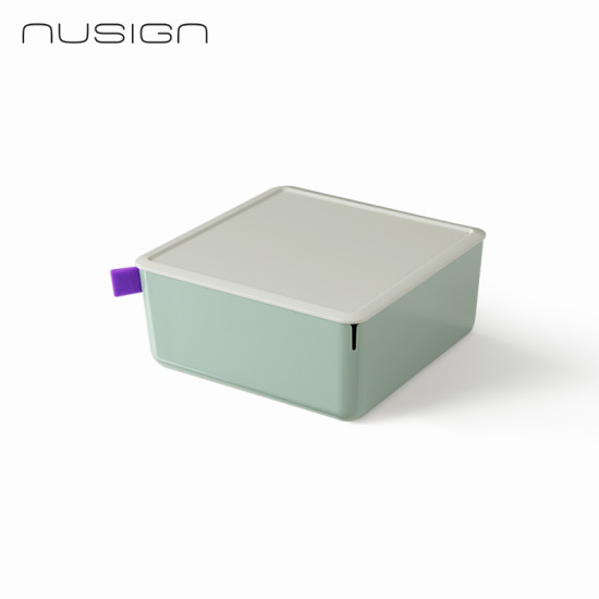 Uzglabāšanas kastīte Deli Nusign 212x212x93.5mm, zaļa