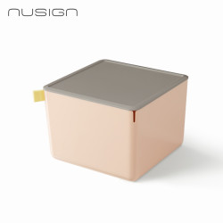 Uzglabāšanas kastīte Deli Nusign 212x212x153mm, rozā
