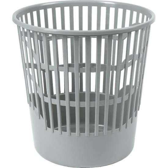 *Papīrgrozs Attomex 10L, plastmasas, pelēks