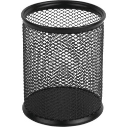 *Rakstāmlietu turētājs deVente ø80mm, 98mm, metāla, apaļš, melns