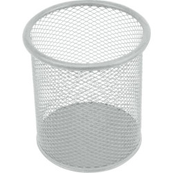 *Rakstāmlietu turētājs, deVente ø80mm, 98mm, metāla, apaļš, sudraba