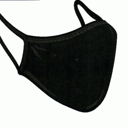 *Kokvilnas sejas maska , 2- kārtas Black