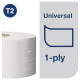Tualetes papīrs Tork 120161 Universal Jumbo Mini T2, pelēks, 1 slānis, 240 m, 2400 lapas, 1 rullis