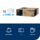 Tualetes papīrs Tork 110255 Premium Extra Soft Jumbo Mini T2, balts, 3 slāņi, 120 m, 600 lapas, 12 ruļļi