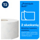 Tualetes papīrs Tork 110253 Premium Soft Jumbo Mini T2, balts,  2 slāņi, 170 m, 1214 lapas, 12 ruļļi
