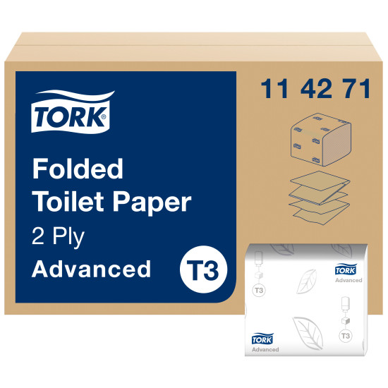Tualetes papīrs Tork 114271 T3, 2 slāņi 36gb/iepak