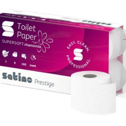 Tualetes papīrs Satino Prestige 3 slāņi, 8 ruļļi