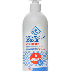 Dezinfekcijas līdzeklis rokām Kvadro, 500ml, gēls