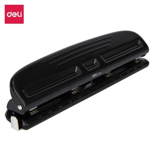 Дырокол Deli Pro E0121, Multicolor, Точное 4-х-отверстное перфорирование