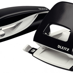Caurumotājs LEITZ 5008 Metal Ofiice 30 lapām, melns