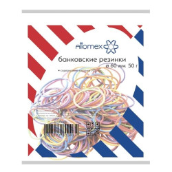 *Kancelejas gumijas Attomex Ø60mm, 50g, asorti