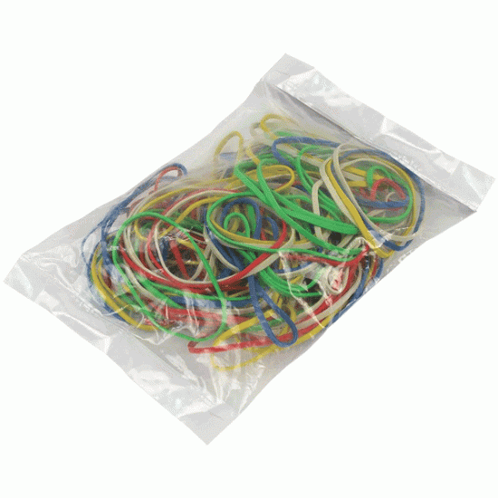 *Kancelejas gumijas Datex Ø25mmx1.5mm, 50g, asorti