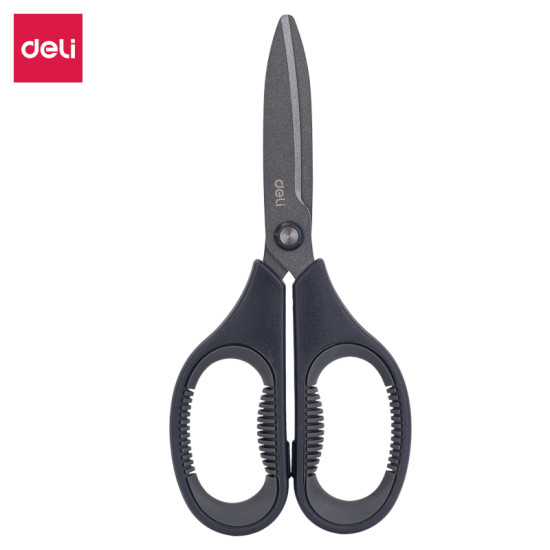 Šķēres Deli 77754 Soft Touch 17cm, pelēkas