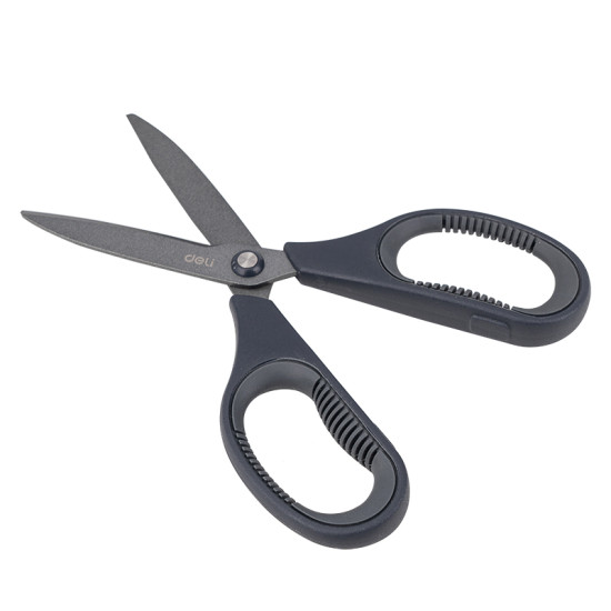 Šķēres Deli 77754 Soft Touch 17cm, pelēkas
