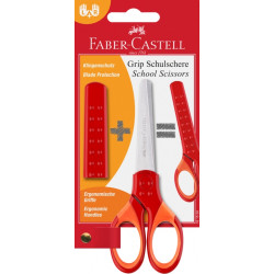 Детские ножницы Faber-Castell Grip, Red, Универсальные