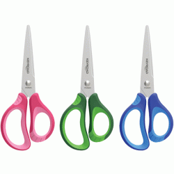 *Šķēres bērniem Keyroad Soft 15cm, ergonomiskas, asorti