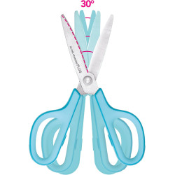 *Šķēres PLUS FITCUT CURVE SMART kreiļiem 17.4cm, zilas
