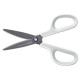 *Šķēres PLUS FITCUT CURVE FLUORINE 17.4 cm, baltas ar pelēku