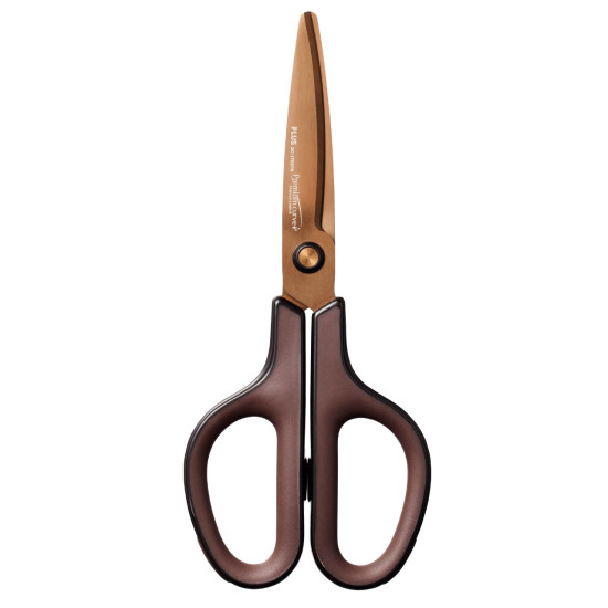 *Šķēres Plus Fitcut Curve Titanium 17.4cm, brūnas