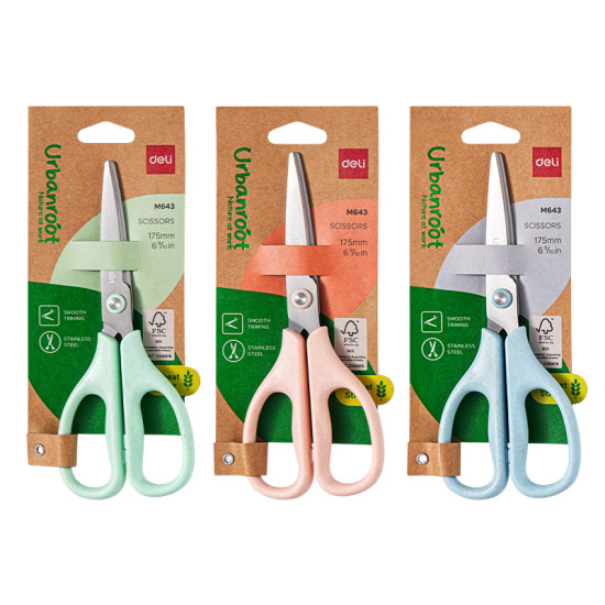 Šķēres Deli Urbanroot M643 17cm, asorti