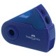 Точилка Faber-Castell Sleeve Twin, с контейнером, Red/Blue