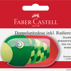 Точилка Faber-Castell Рыбка, Blue, Со встроенным ластиком