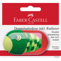Точилка Faber-Castell Рыбка, Blue, Со встроенным ластиком