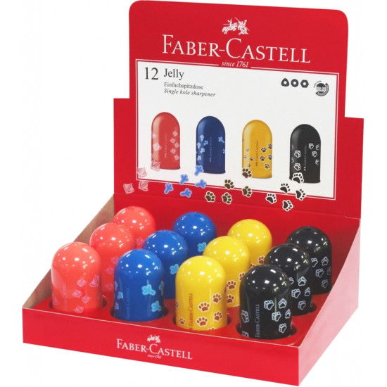 *Zīmuļu asināmais Faber-Castell Jelly ar konteineru, viens diametrs, asorti