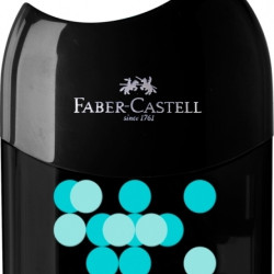 Точилка Faber-Castell TwoTone, с двумя диаметрами и ластиком, Ассорти.