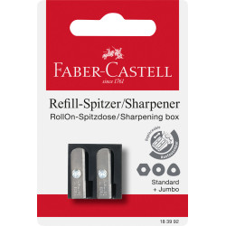 Zīmuļu asināmais Faber-Castell RollOn, divi diametri, plastmasas