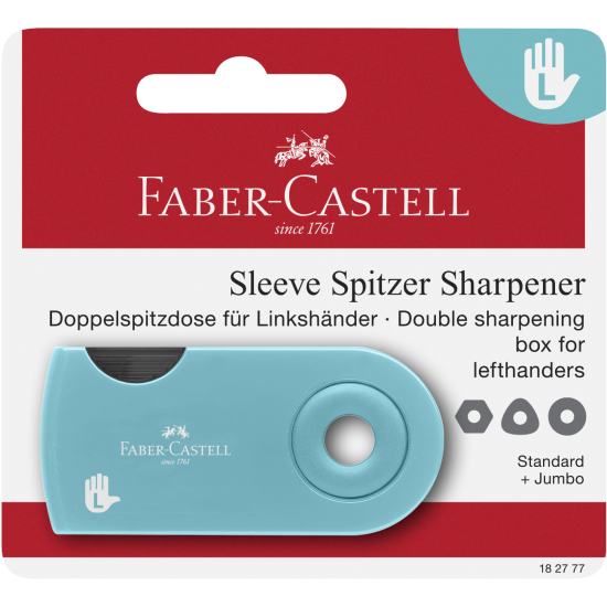 Точилка Faber-Castell Sleeve, Turquoise, Left-handed Friendly