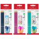 Zīmuļu komplekts Faber-Castell 1111 HB, ar dzēšgumiju un asināmo, asorti