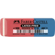 Dzēšgumija Faber-Castell 7070-40, sarkana/zila