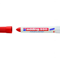 *Industriālais marķieris krīts Edding 950, Ø10mm, sarkans