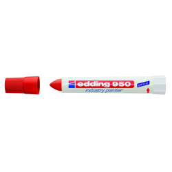 *Industriālais marķieris krīts Edding 950, Ø10mm, sarkans