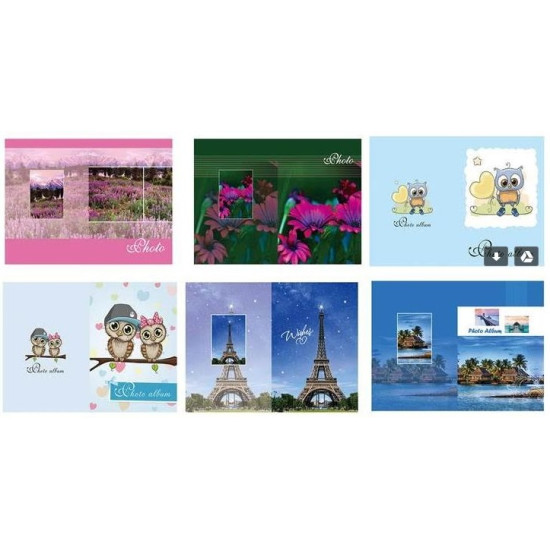 Foto albums 10x15cm, 64 fotogrāfijas, asorti