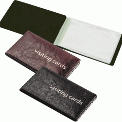 Vizītkaršu bloks PantaPlast 24 Eco Vinyl, melns