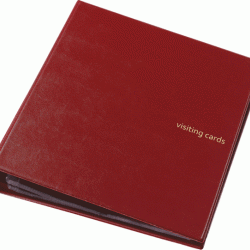 ##Vizītkaršu bloks PantaPlast 400 Eco Vinyl A4, bordo