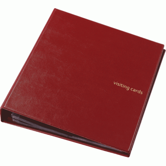##Vizītkaršu bloks PantaPlast 400 Eco Vinyl A4, bordo