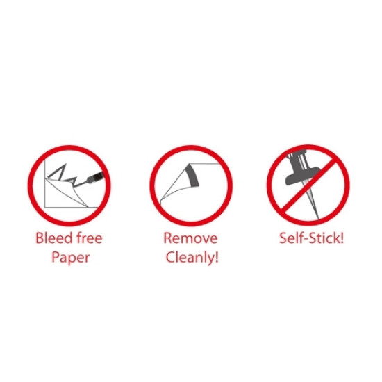Līmpapīra bloks StickN 21509 762x635mm 30 lapas, balts